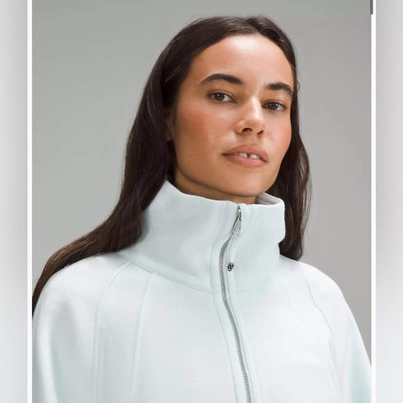 NWT Lululemon Scuba Oversized Funnel-Neck Half Zip in Sheer Blue Size XS/S - Picture 5 of 13